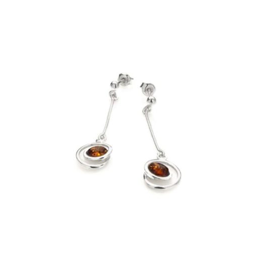 Boucles d'oreilles ambre