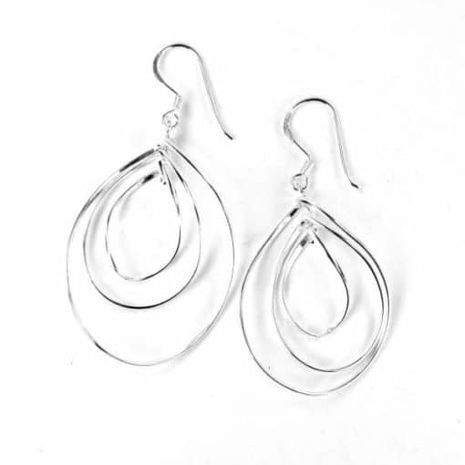 Boucles d'oreilles argent – Image 2