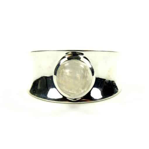 Bague labradorite blanche
