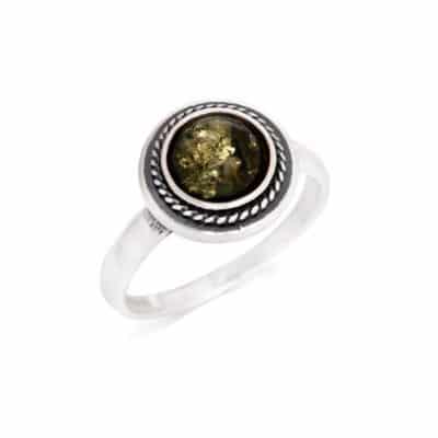 Bague ambre - 56