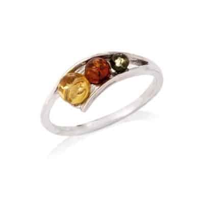 Bague ambre - 58