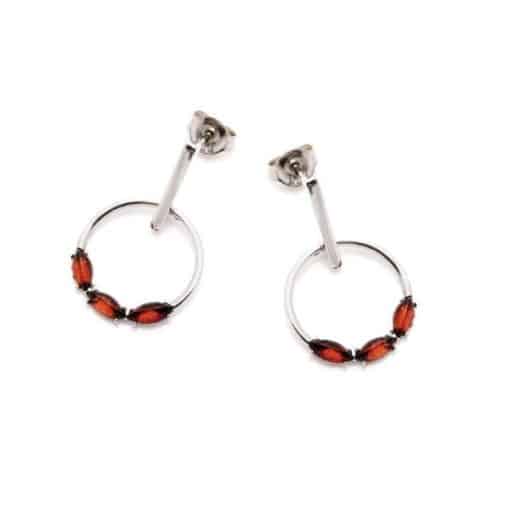 Boucles d’oreilles ambre