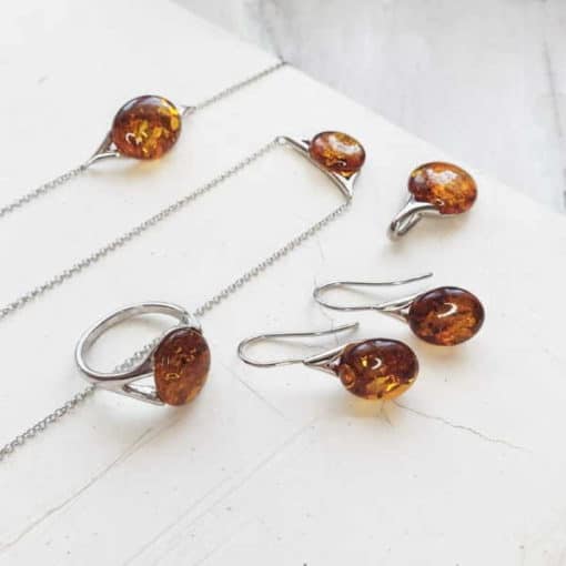 Boucles d’oreilles ambre – Image 2