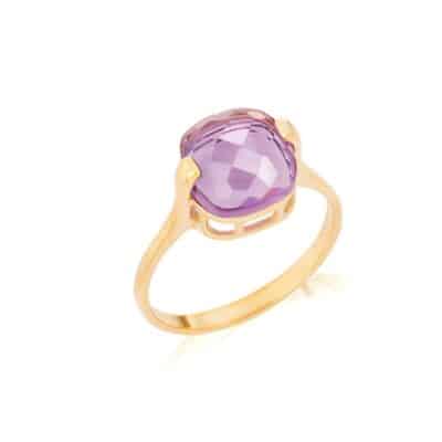 Bague améthyste et or - 54