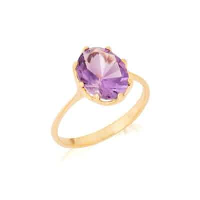 Bague améthyste et or - 54
