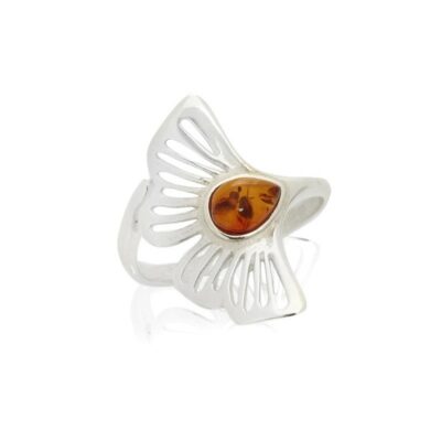 Bague ambre Ginkgo - 53