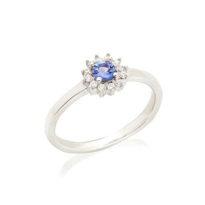 Bague tanzanite et oxyde - 57