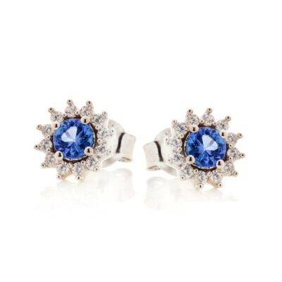 Boucles d’oreilles tanzanite et oxyde