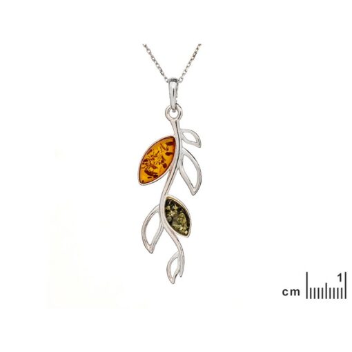 Pendentif ambre bicolore – Image 2