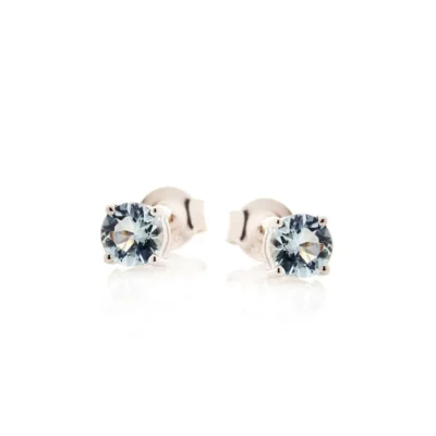 Clous d'oreilles aigue-marine