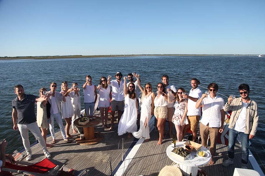 Evenementien mariage anniversaire en bateau basssin arcachon cap ferret - Balade sur chaland - Galerie 6