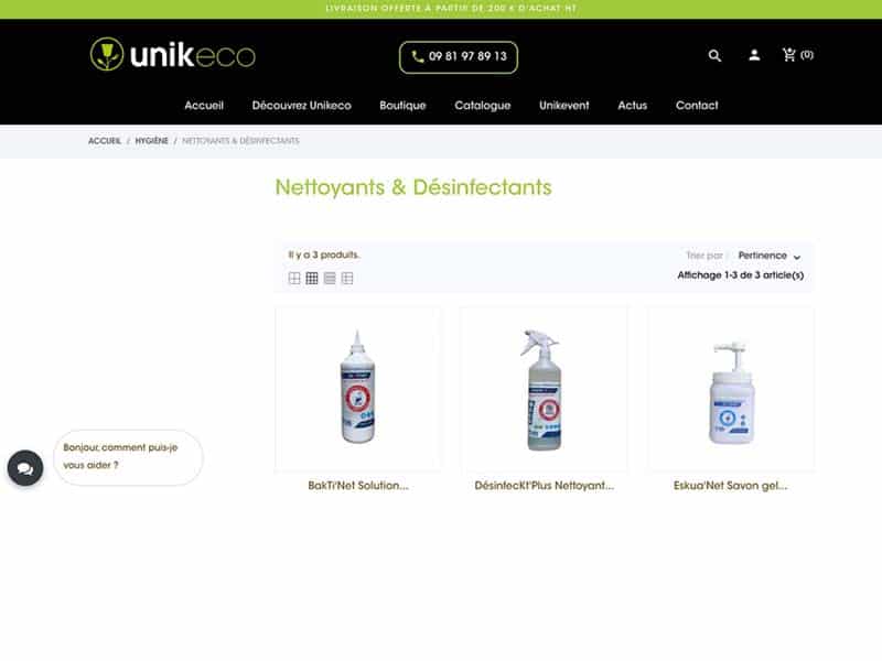 Unikeco met en avant la gamme « hygiène » TIB